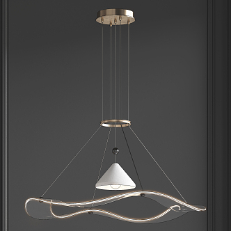 Modern chandelier 3d model