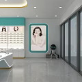 Optical Store Providing Scientific Optometry Myopia Prevention and Amblyopia Training Services 3d model