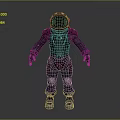 Advanced Futuristic Astronaut Spacesuit With Detailed Protective Design And Helmet For Space Missions