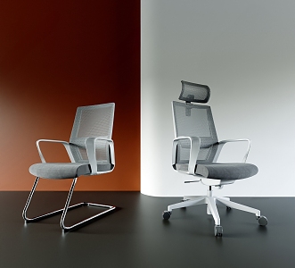 Mesh Office Chair Class 3d model