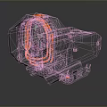 Infrared Steiner Laser Pistol Light Source Firearm Sight Firearm Device 3d model