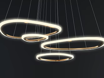 Modern chandelier 3d model
