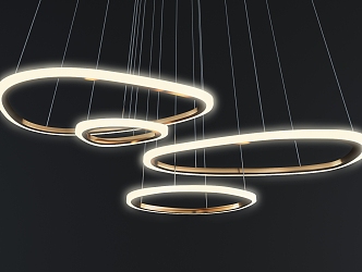 Modern chandelier 3d model