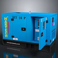 HARTECH HT 10 P Blue Enclosed Diesel Generator For Industrial Power Supply