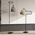 Floor lamp decorative rattan lamp 3d model