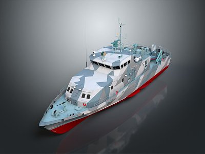 Modern Warship Ship Warship 3d model