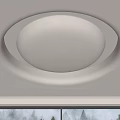 Modern Circular Ceiling Design With Illuminated Light Strip And Soft Glow 3d model