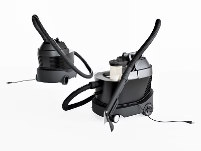 Black Modern Vacuum Cleaners With Efficient Suction And Accessories For Home Use 3d model