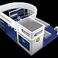 ENGEN Exhibition Booth With Modern Design Digital Screens Data Charts And Smart Die Casting Solutions