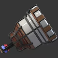 Wound Electrical Coil Component With Copper Wires Metal Frame Red White Insulation