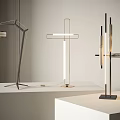 Modern floor lamp floor lamp combination 3d model