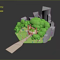 Game Environment Game Scene Fairy Tale Scene Fairy Tale Magic Scene Magic Item Fantasy Scene 3d model