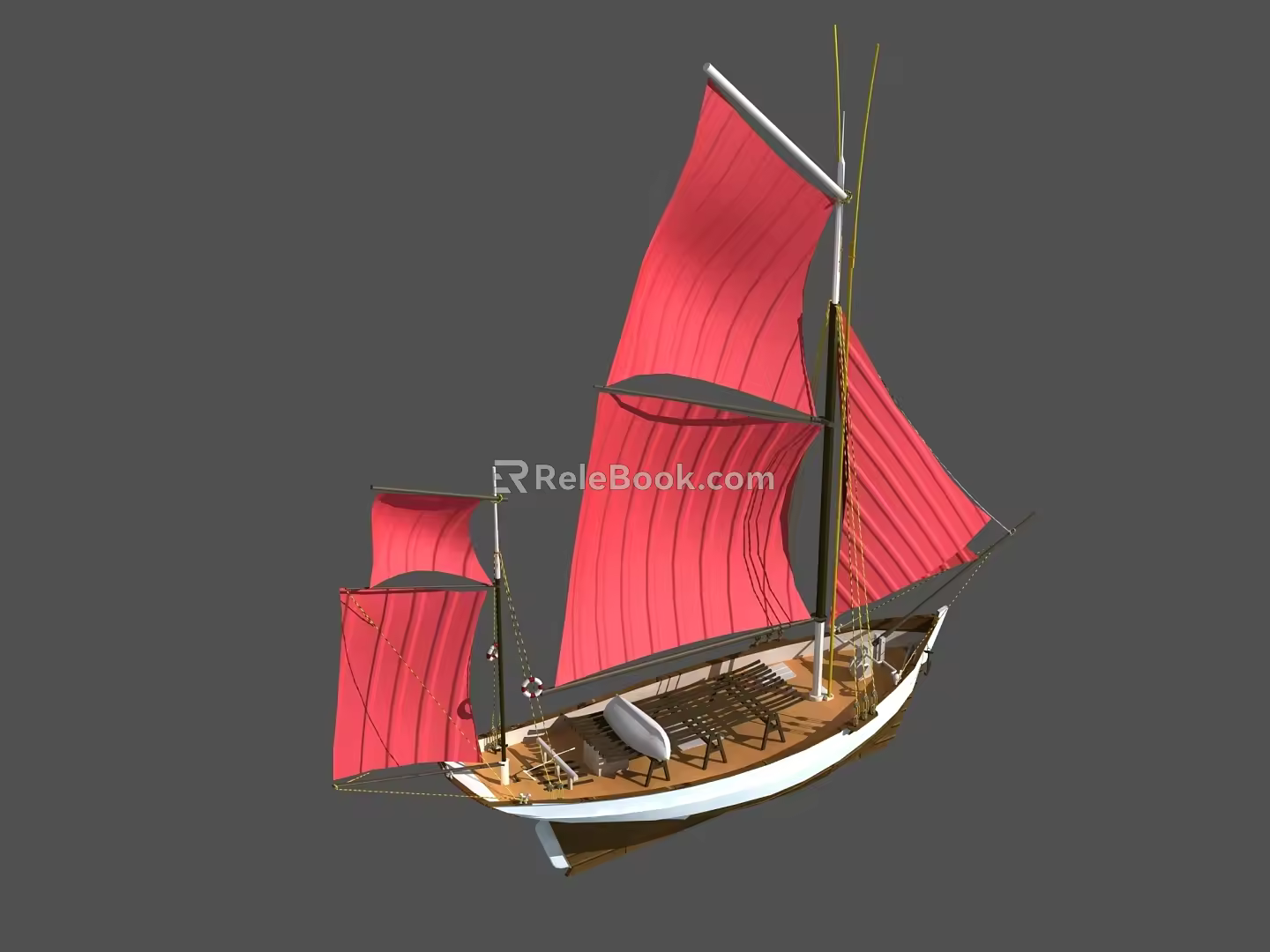 Modern Sailing 3d model