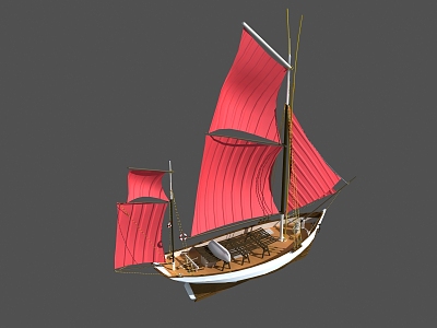 Modern Sailing 3d model