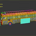Bus School Bus Van Box Bus Tourist Bus Coach 3d model