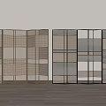 Silent wind screen partition 3d model