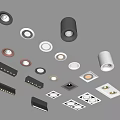 Various Styles Downlights And Spotlights For Modern Ceiling LED Lighting Fixtures