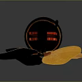 High Performance Computer Cooling Fan With Yellow Blades Black Base And Red Center