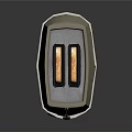 Modern Electric Toaster Design Featuring Two Slices Of Golden Toasted Bread