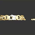 Gold Chain Accessories For Daily Life With Metallic Link Designs And Shiny Finish