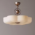 Cream wind ceiling lamp 3d model