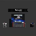 LexJet Exhibition Booth Display With Printing Equipment And Showcased Devices