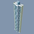 Modern High Rise Residential Building Exterior With Multiple Floors And Glass Windows
