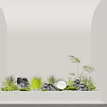 Modern Decorative String Lights With Intertwined Design For Indoor Green Plant And Stone Decor