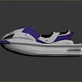 Modern White And Purple Jet Ski With Black Seats And Sporty Design