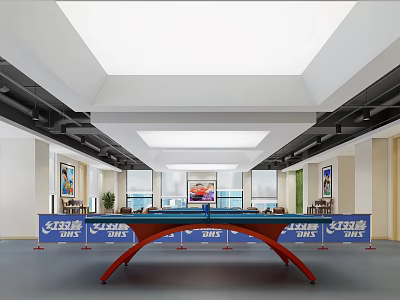 modern table tennis room table tennis 3d model