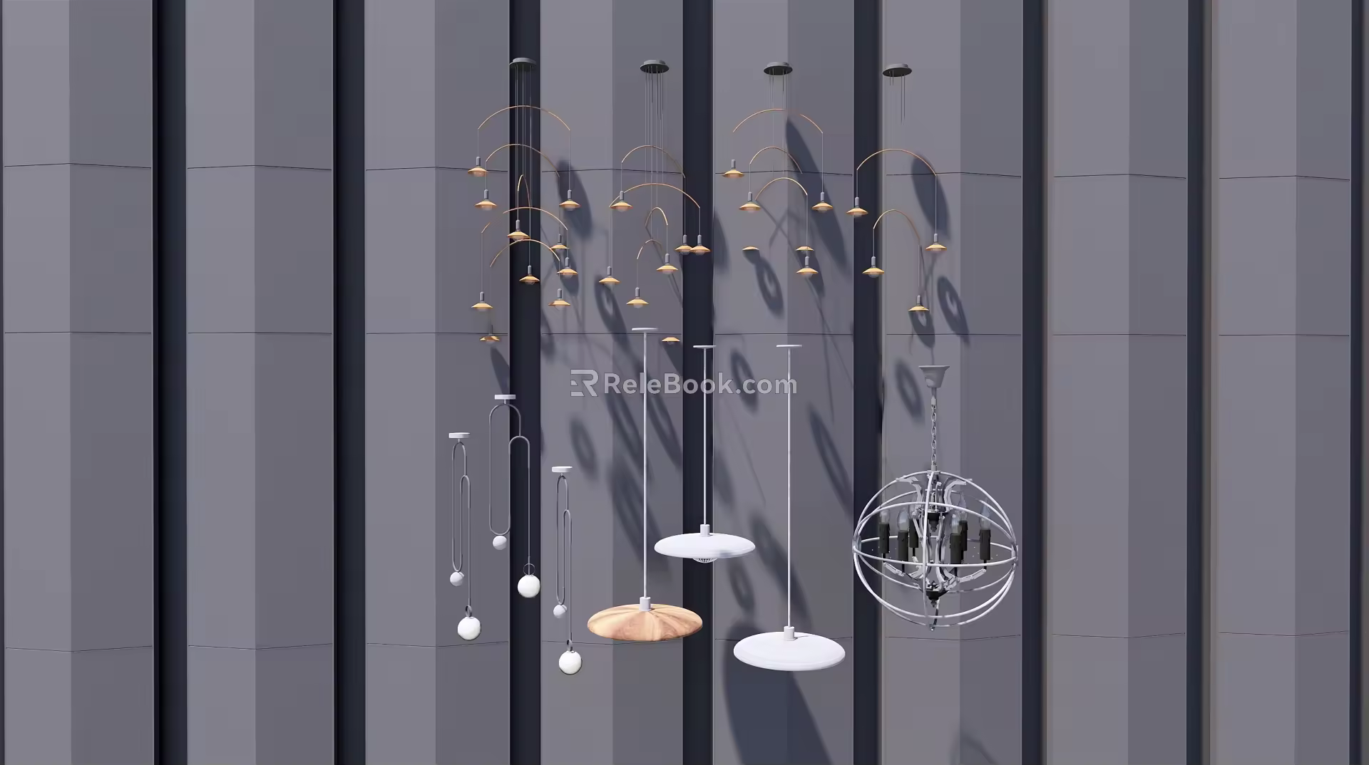 Nordic chandelier 3d model
