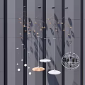 Nordic chandelier 3d model