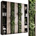 Modern Plant Shelf 3d model