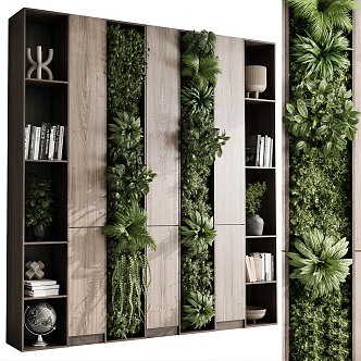 Modern Plant Shelf 3d model