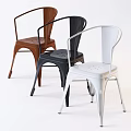 Modern Armchair Design With Metal Frame And Wooden Seat For Living Space