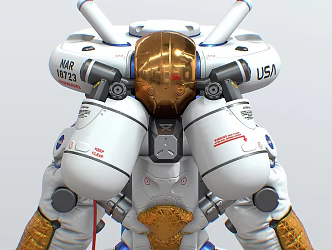 Modern Robots Space Program Battle Mechanics Star Wars 3d model