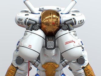 Modern Robots Space Program Battle Mechanics Star Wars 3d model