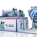 Commercial Display Equipment for Blue Moon Products 60th Anniversary Promotional Retail Stand