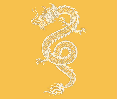 Dragon Year Path Golden Dragon Chinese Dragon 3d model
