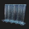 Various Decorative Water Feature Fountains With Cascading Curtains And Spray Patterns