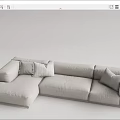 Modern Multiplayer Sofa 3d model