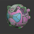 Modern Robot Cyber Cat Sci-Fi Cat Cyberpunk Cat Cyberpunk Cat 3d model