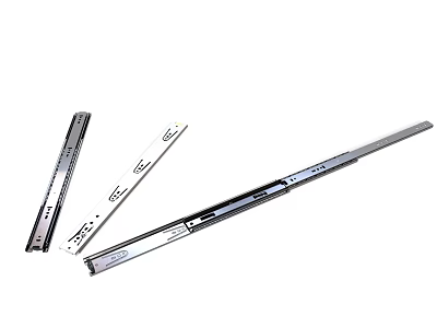 Stainless Steel Drawer Slides In Various Lengths With Smooth Sliding Mechanism 3d model