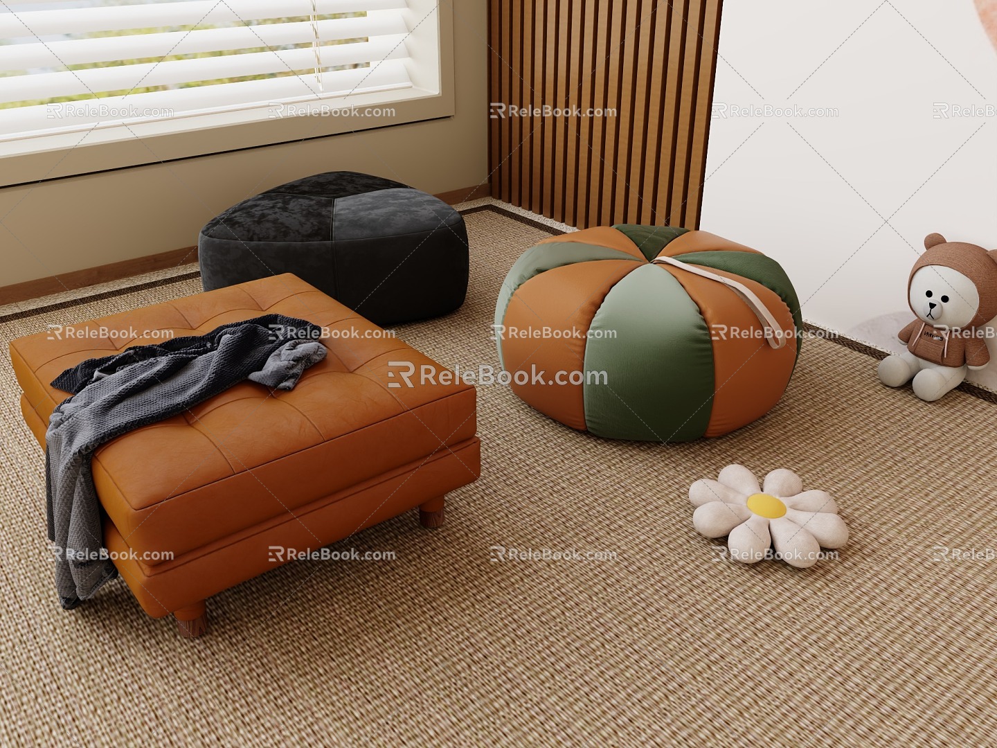 Sofa Cushion Foot 3d model