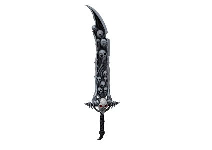 Skull Knife Weapon Cold Weapon Game Equipment Sword Treasure Knife 3d model