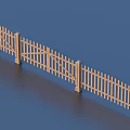 Garden Decorative Wooden Fence With Gate For Outdoor Landscape Ornamental Use