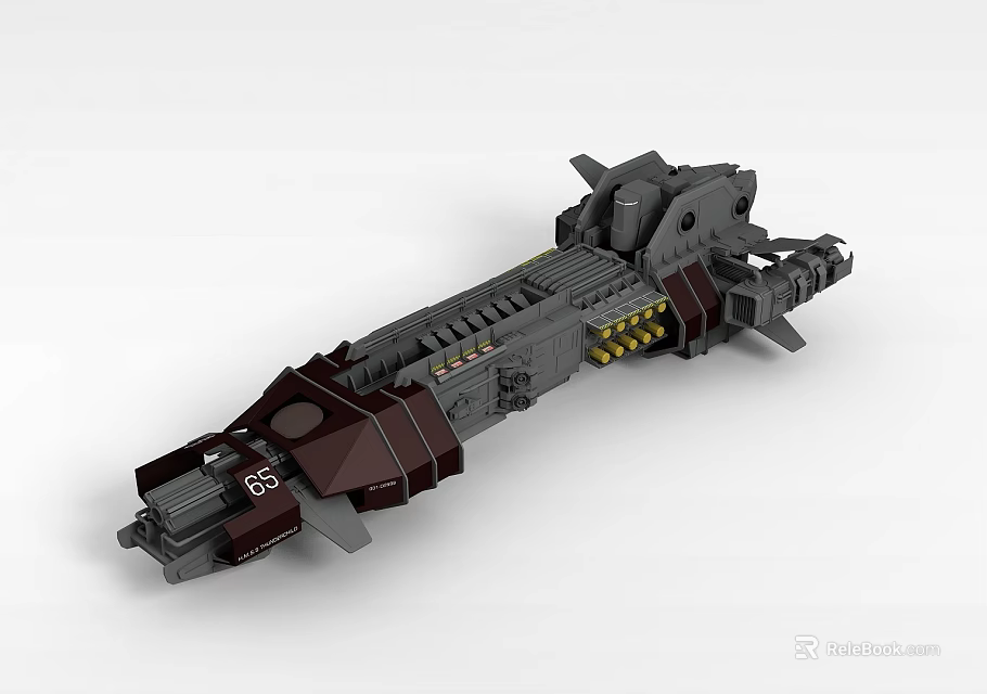 Futuristic Industrial Metal Locker With Complex Mechanical Structure 3d model