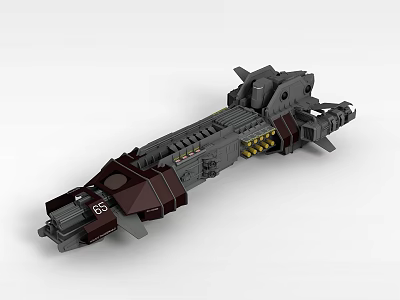 Futuristic Industrial Metal Locker With Complex Mechanical Structure 3d model