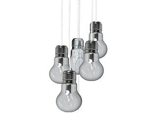 Bulb combination chandelier 3d model