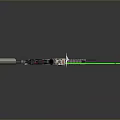 Advanced Tactical Gun With Green Laser Sight And Intricate Mechanical Structure